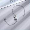 Fashion Minimalist Women Number 8 Bracelet Creative Heart Zircon Inlaid Gold Tone Jewelry Elegant Gift