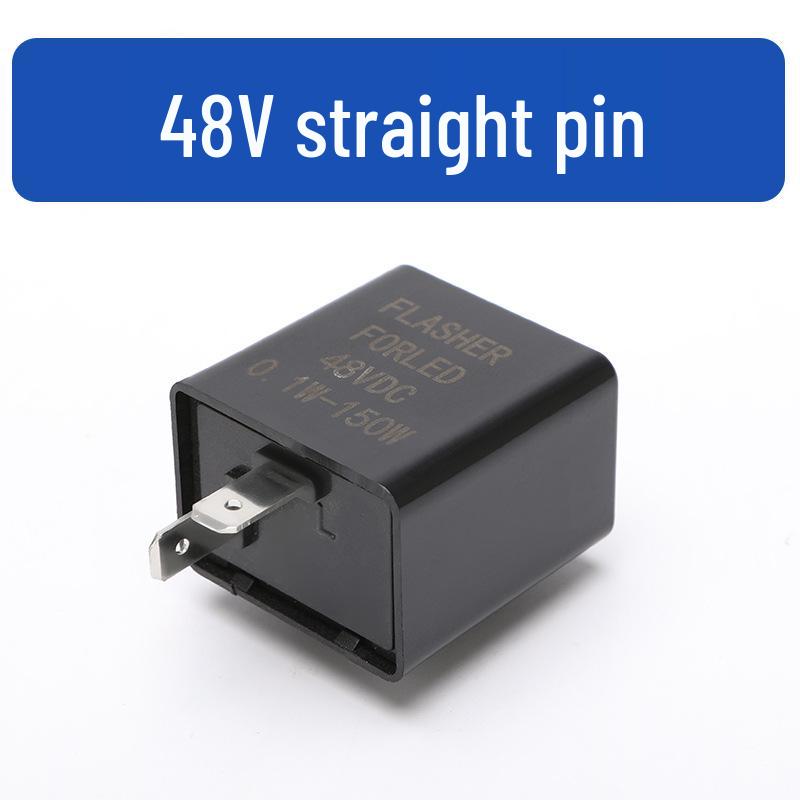 Motorcycle 12V/24V-72V Two-Pin Electric Vehicle Turn Signal Relay.