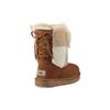 UGG Classic Short Patchwork Fluff Lined Snow Boots Women boots Chestnut-Brown 1098071-CHE