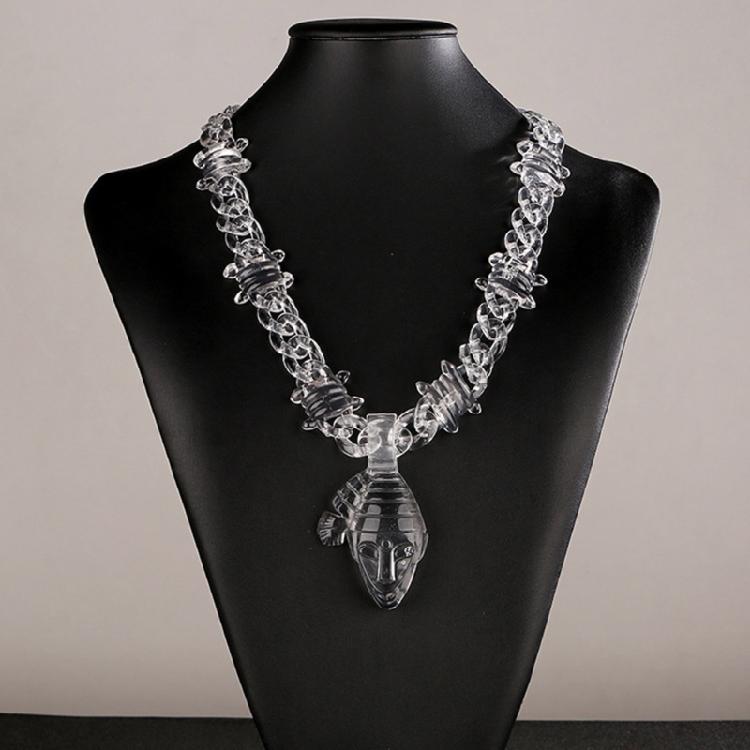 Acrylic Necklace Waterproof Necklace Clear Pendant Necklace Suitable for Fashion Individuals Seeking Unique Accessories
