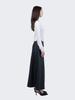 Nogtabeu Long Leather Skirt