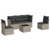 VidaXL Garden Lounge Set with Cushions 6 Pcs, Sofas with Adjustable Feet, Outdoor Furniture Set Patio Terrace, 3249201