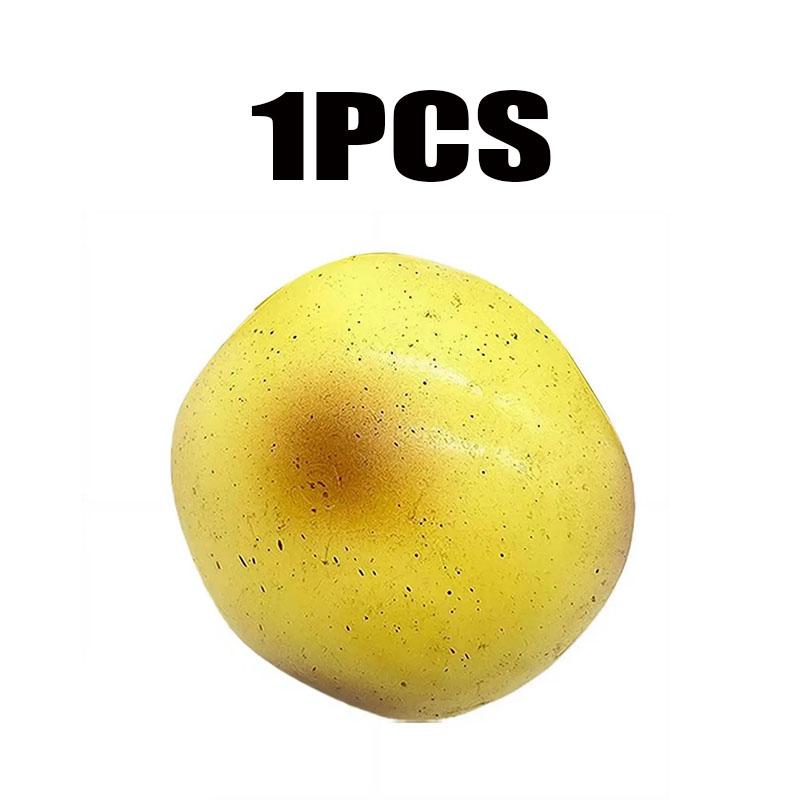 !Aardappel Pudding Squishy Stressbal Realistisch Langzaam Rijzend Fidget Speelgoed Zacht Rekbaar Knijpspeelgoed voor Angstverlichting/ADHD/Kinderen/Volwassenen yellow