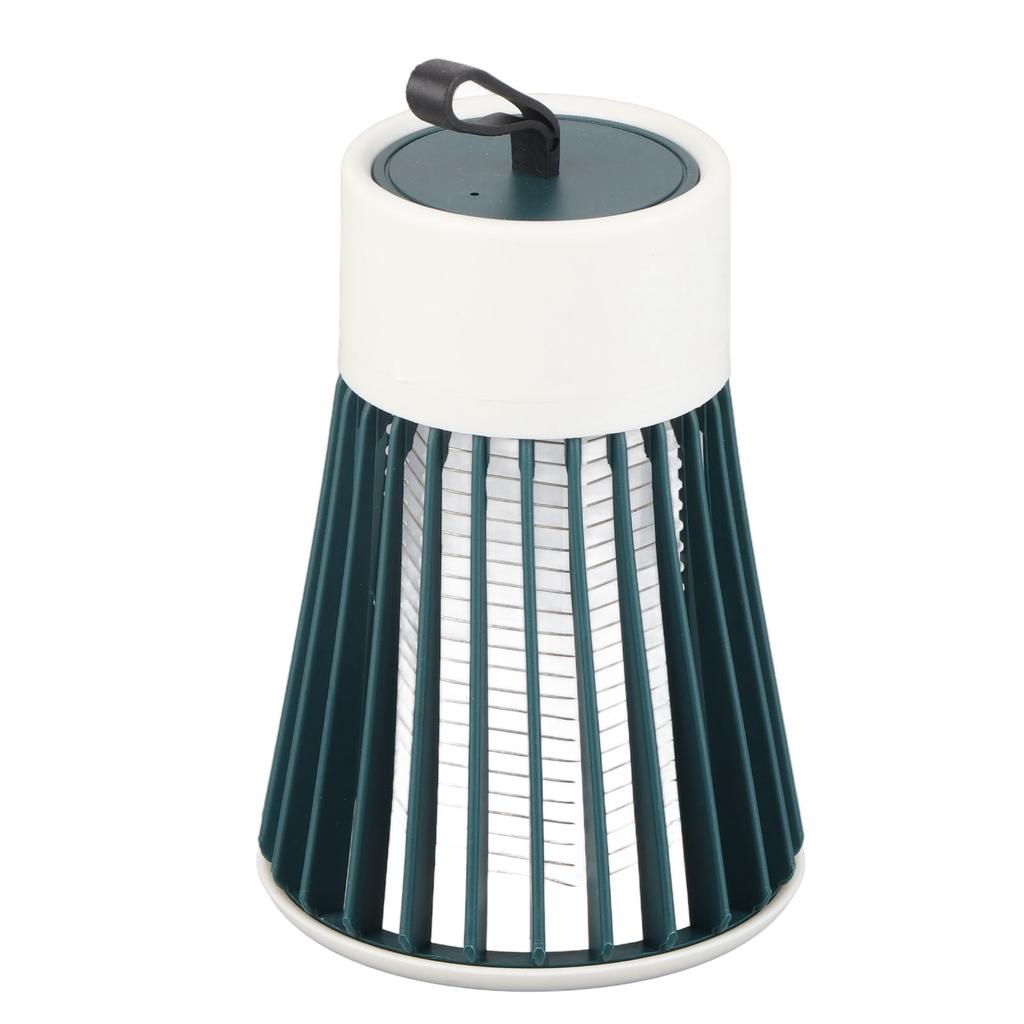 Elektrisches Fliegenvernichtungslicht ABS USB Wiederaufladbare Fliegenfallenlampe für Innen Außen Grün