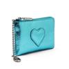 Vintage Oil Wax Real Leather Mini Wallet, Fashion Decor Women's Coin Purse with , Zipper Small Purse for Women