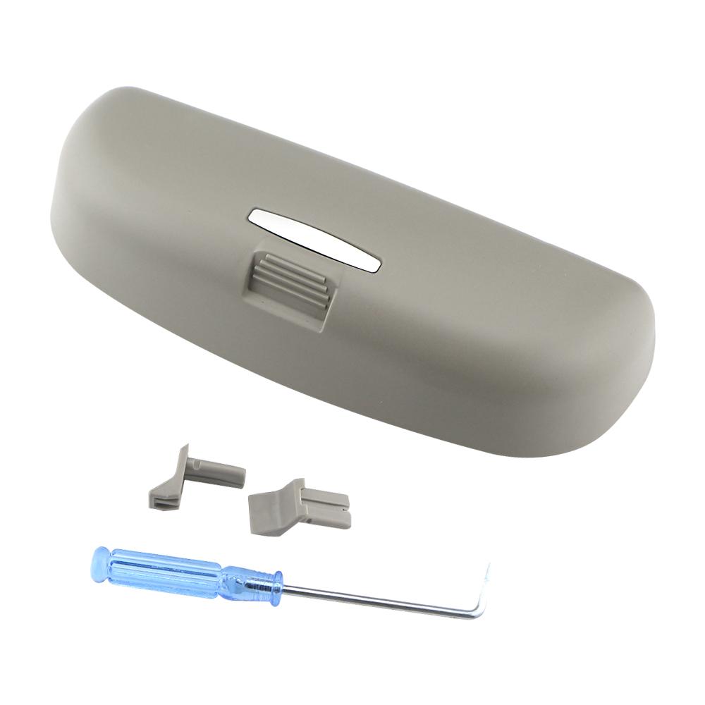 

Чехол для автомобильных очков для VW T-roc, держатель для солнцезащитных очков, ящик для хранения для Volkswagen Troc 2017 2018 2022 серый