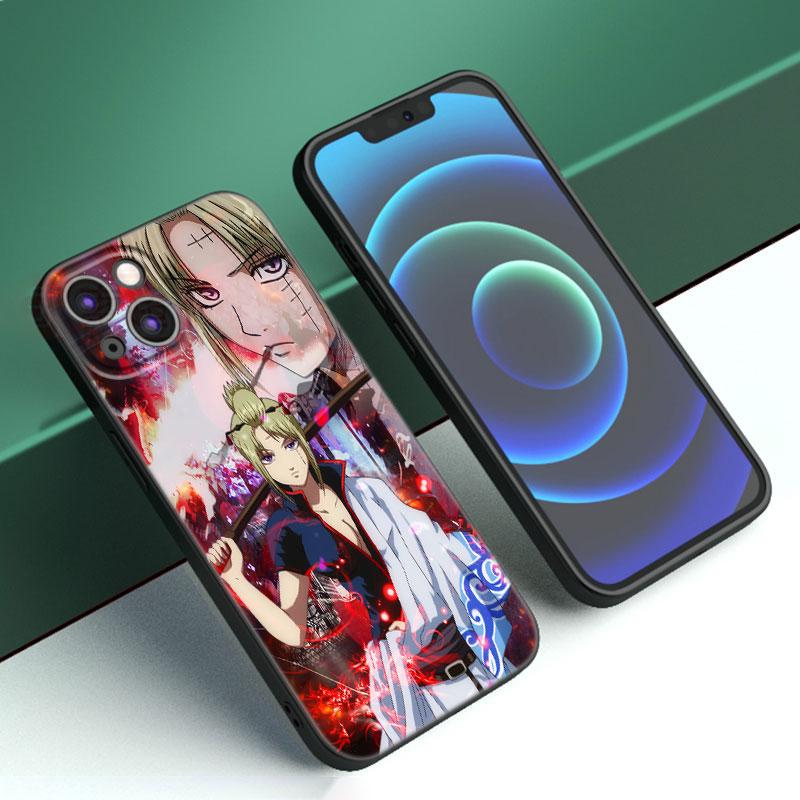 Anime Gin Tama Phone Case For Apple iPhone 12 13 Mini 11 14 15 Pro Max 7 8 Plus X XR XS SE 2020 2022 Black Silicone Case