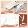 SEKIDAR Folding Desk Lamp, Rechargeable, Cordless Reading Light, 3 Color Adjustments, 4000mAh, Eye-Care LED Light for Bedroom, Work, and Travel