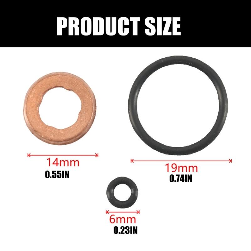 Fuel Injector Gasket Rings Kit 059130519B WHT007480 WHT000884 95811051901 Fuel Injectors Seals Repair Kit