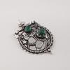 Natural Malachite Gemstone 925 Sterling Silver Jewelry Partywear Pendant 1.9" For Women CP-44-27
