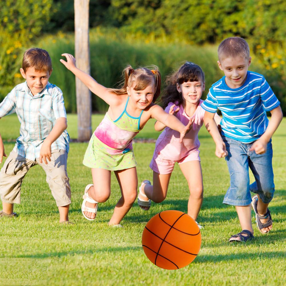 Bouncing Mute Ball Toy Indoor Silent Basketball Baby Foam Toy Silent Playground Bounce Basketball Child Sports Games Gift