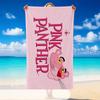 Quick Dry Beach Towel Pink Panther Pattern, Lightweight Absorbent Towel for Pool Beach Vacation Use