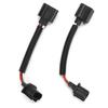 2pcs H13 9008 Male To Female Wiring Harness Adapter for Car Headlight Fog Light Universal