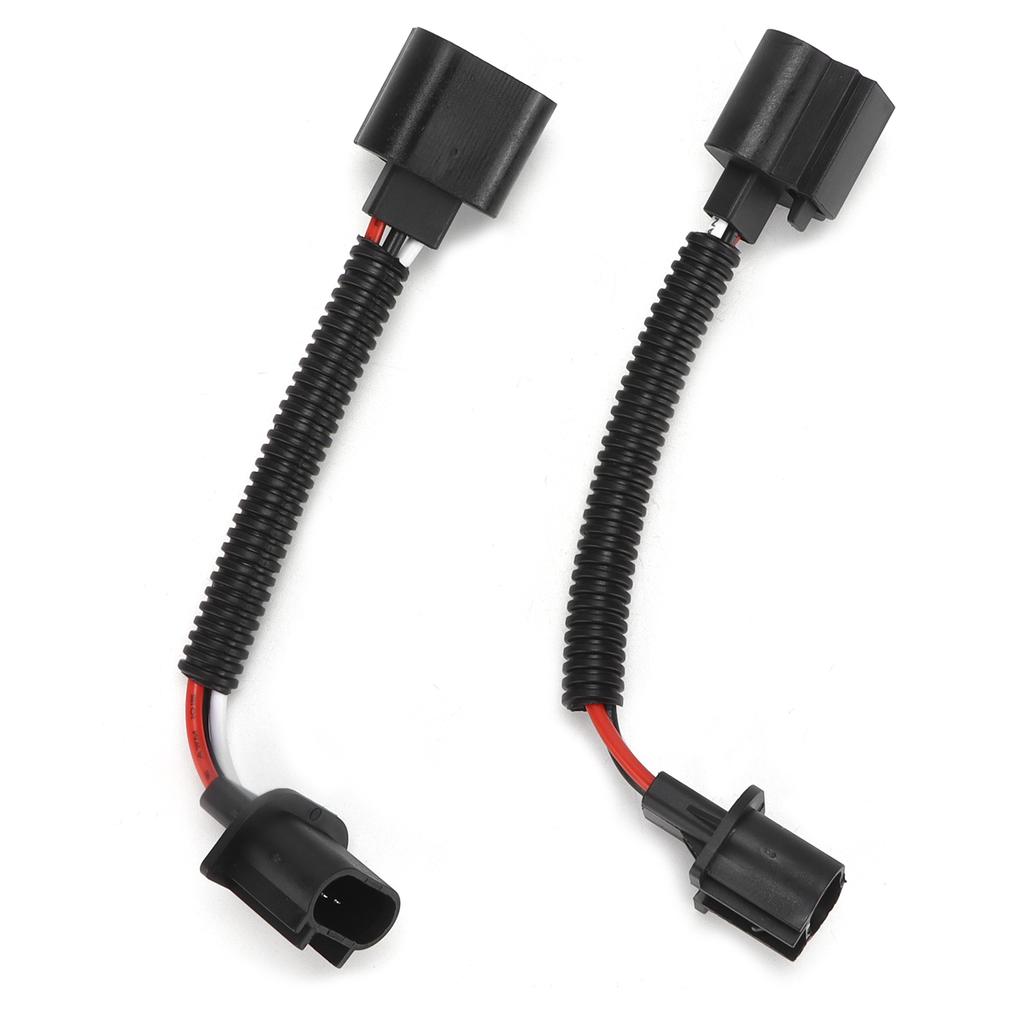 2pcs H13 9008 Male To Female Wiring Harness Adapter for Car Headlight Fog Light Universal