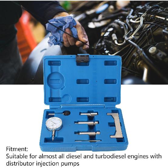 Kadimendium Fuel Injection Static Adjusting Tool Complete Efficient Injection Pump Timing Gauge for Engines
