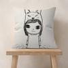 YYoshitomo Nara DDoll Cushion Cover Car Throw Pillow Case For Sofa Car Christmas Gift 40x40cm 45x45cm