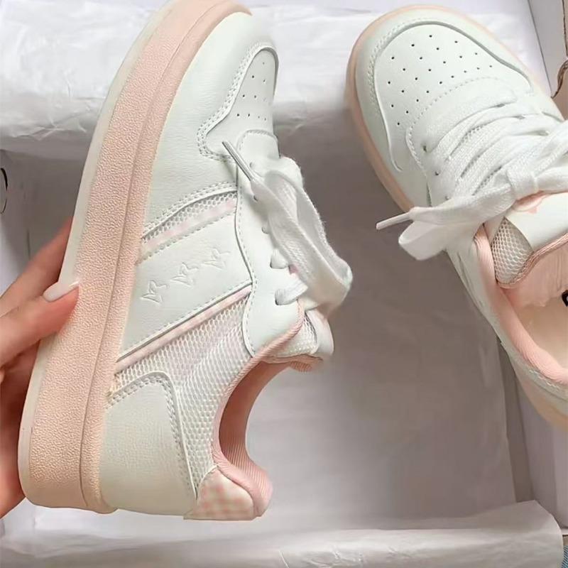 Versatile niche board shoes women's new summer platform white shoes mesh breathable bread shoes