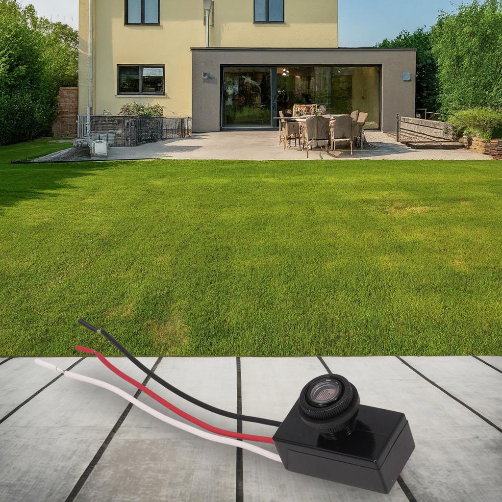 Schalter Taste Sensor Tastenstil Lichtsensor Automatisches Lichtempfinden Dämmerung bis Morgengrauen Energiesparend Fotozelle Sensor