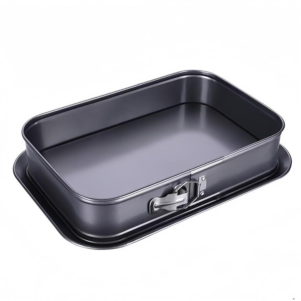 1PC Cake Pan Cake Tin Bread Maker Pan Baking Trays Parts Cheesecake Tin Rectangular 39.5x28x8cm Removable Bottom Pans Pallet
