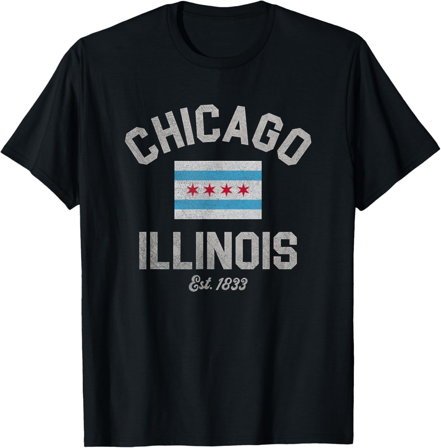 Vintage Chicago Illinois Est. 1833 Vintage T-Shirt S