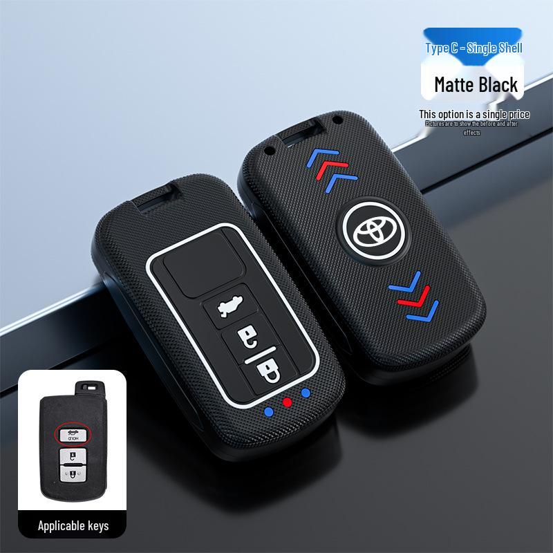 Toyota Camry Key Case for Junrui Land Cruiser - Frosted Remote Shell with Luminous Buckle