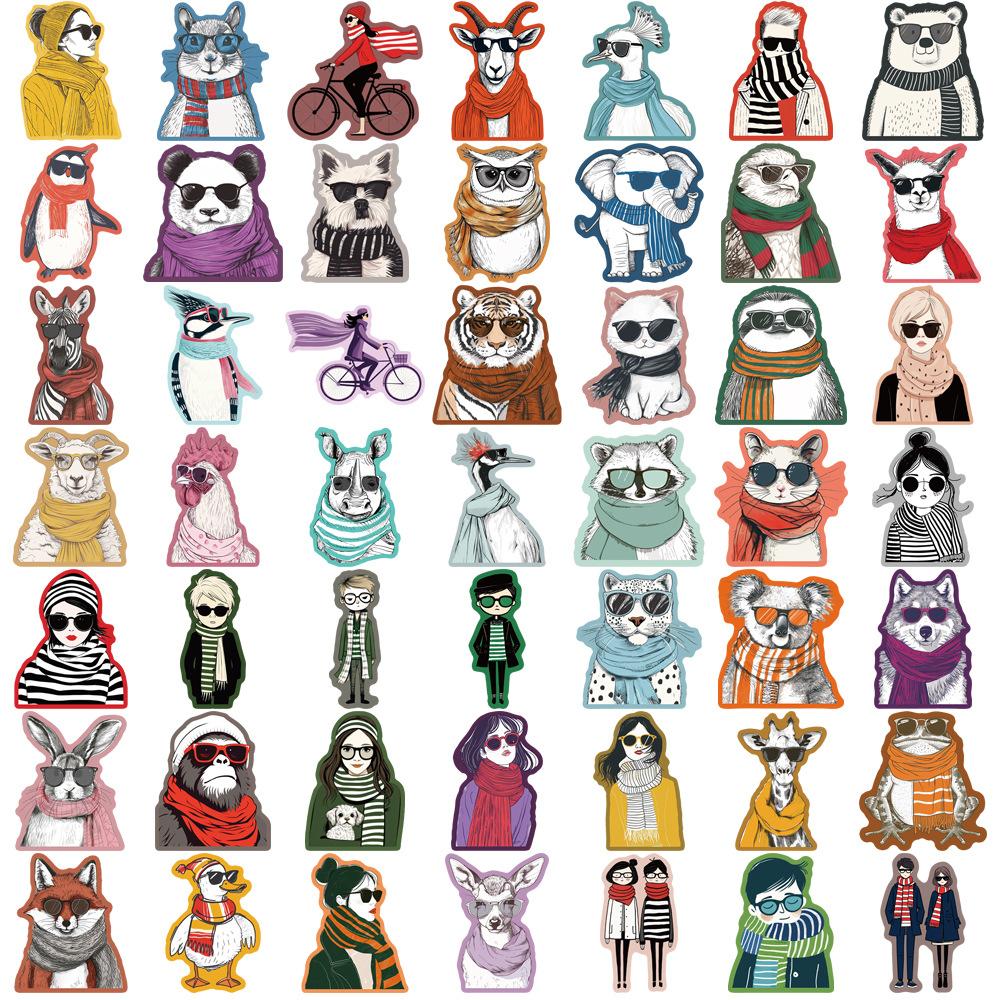50 Colorful Creative Illustrations Graffiti Stickers Personalized Decoration Guitar Laptop Suitcase DIY Waterproof Stickers