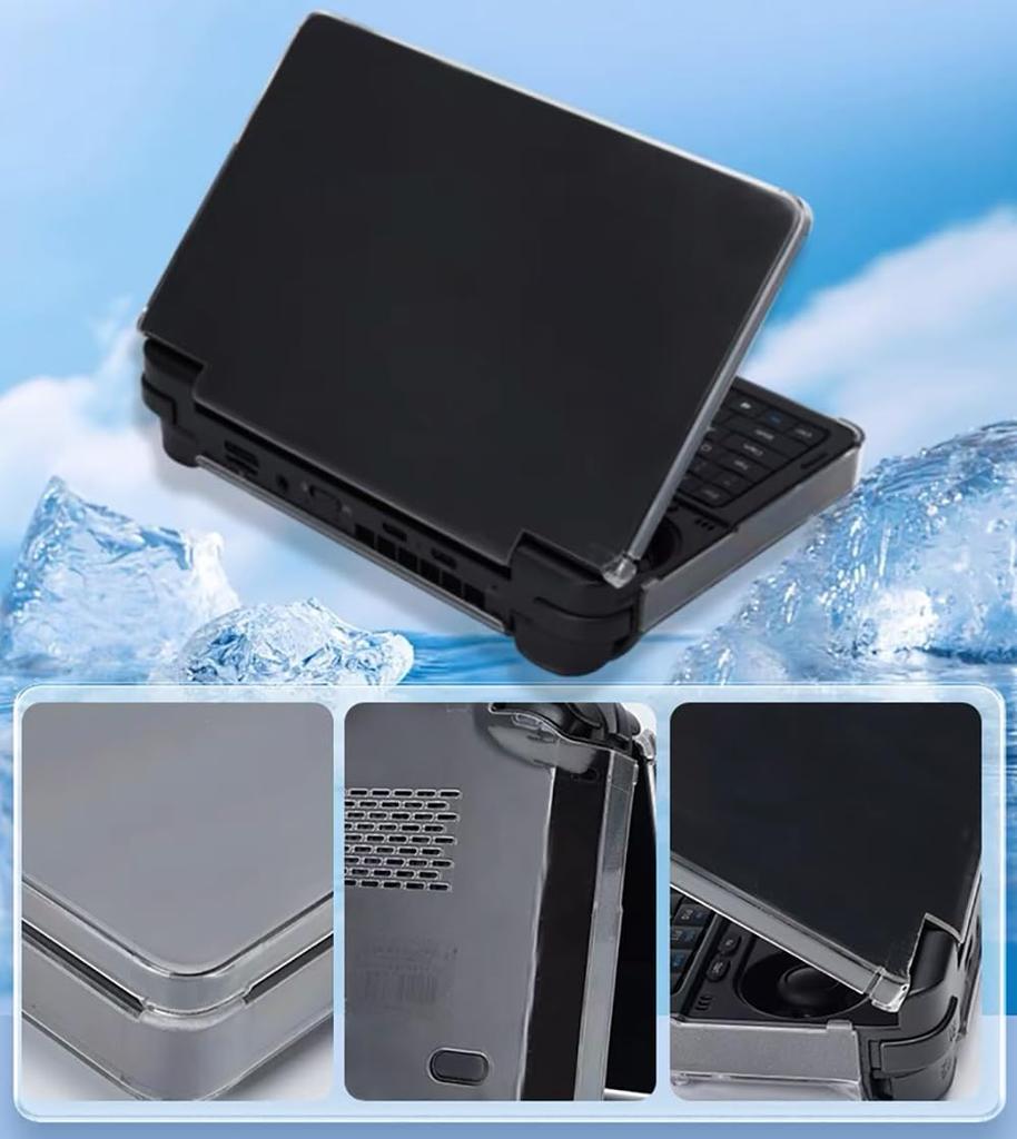 Protective case for GPD Win Mini full protection hard case cover Not compatible with GPD Win Mini (2025), ultra-thin, drop-proof, 360° [Black].