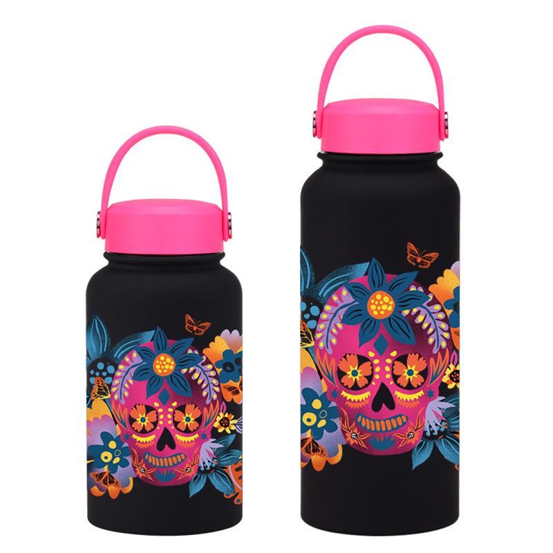 Mexican Style Creative Skull Funny Cartoon Cute Halloween Large Capacity Water Cup