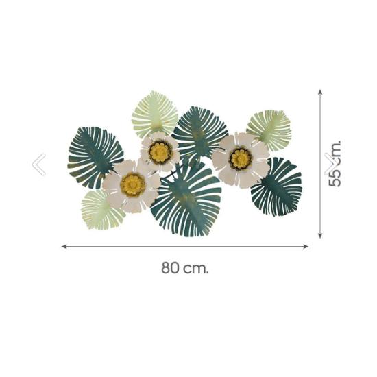 Tropical Metal Duvar Tablosu, Ev Ofis Duvar Panosu