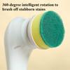 Cordless Bathroom Scrubber - 5-Attachment Electric Brush - For Toilets, Sinks & Bath Mats - Rechargeable Deep Cleaning Tool
