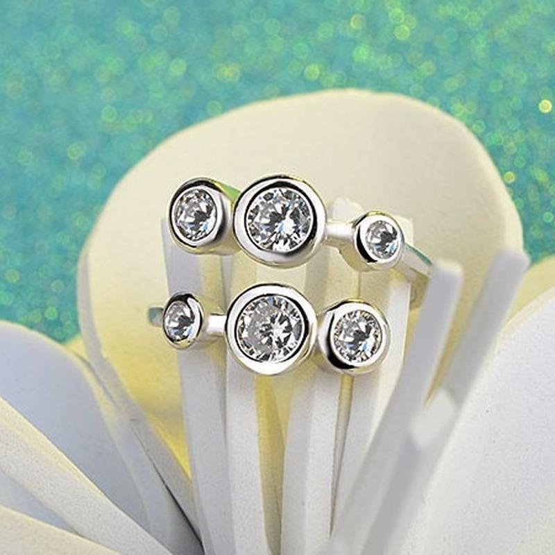 Lindon Klassisk Kobberlegering Zirkon Ring Dame Smykker Bryllupsløfte Festgave