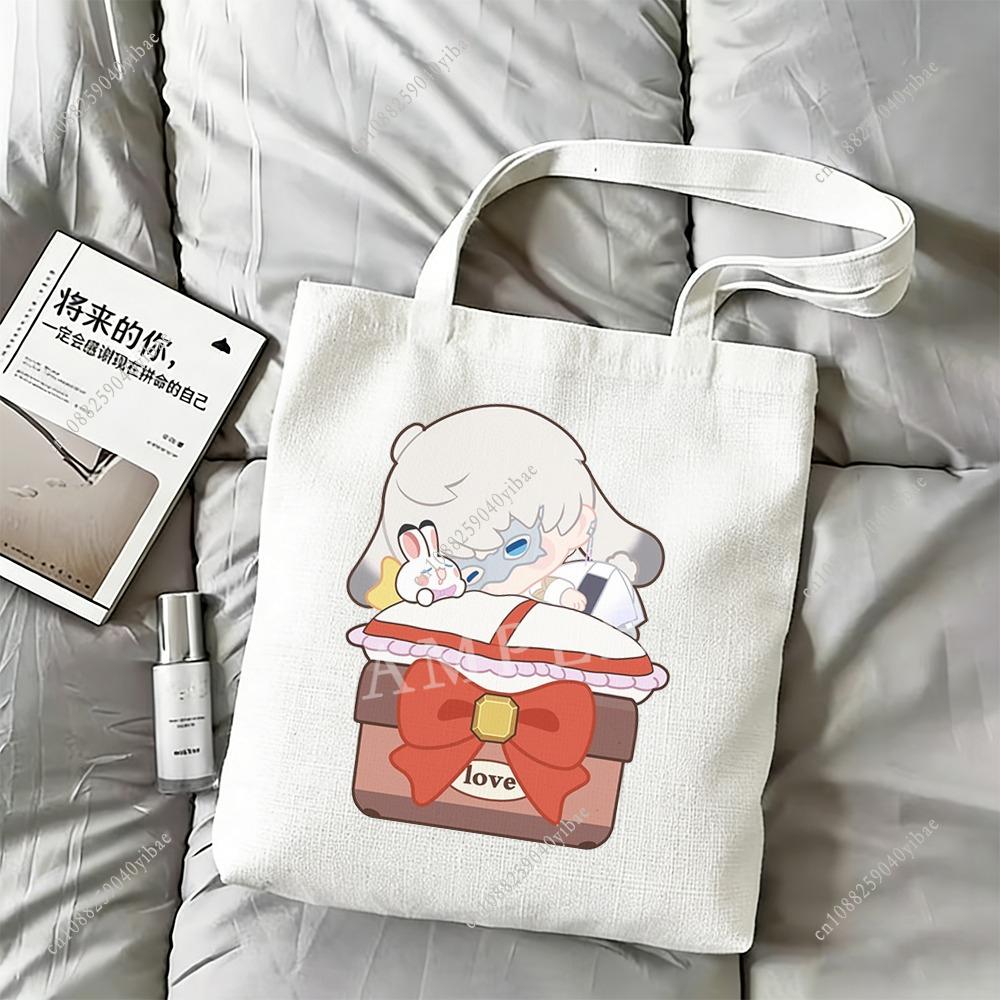 Love and Deepspace Xavier Lumiere Cats Rabbits 35x40CM Cartoon Canvas Bag Shen Xinghui Anime Cosplay Daily Shoulder Daily Bag