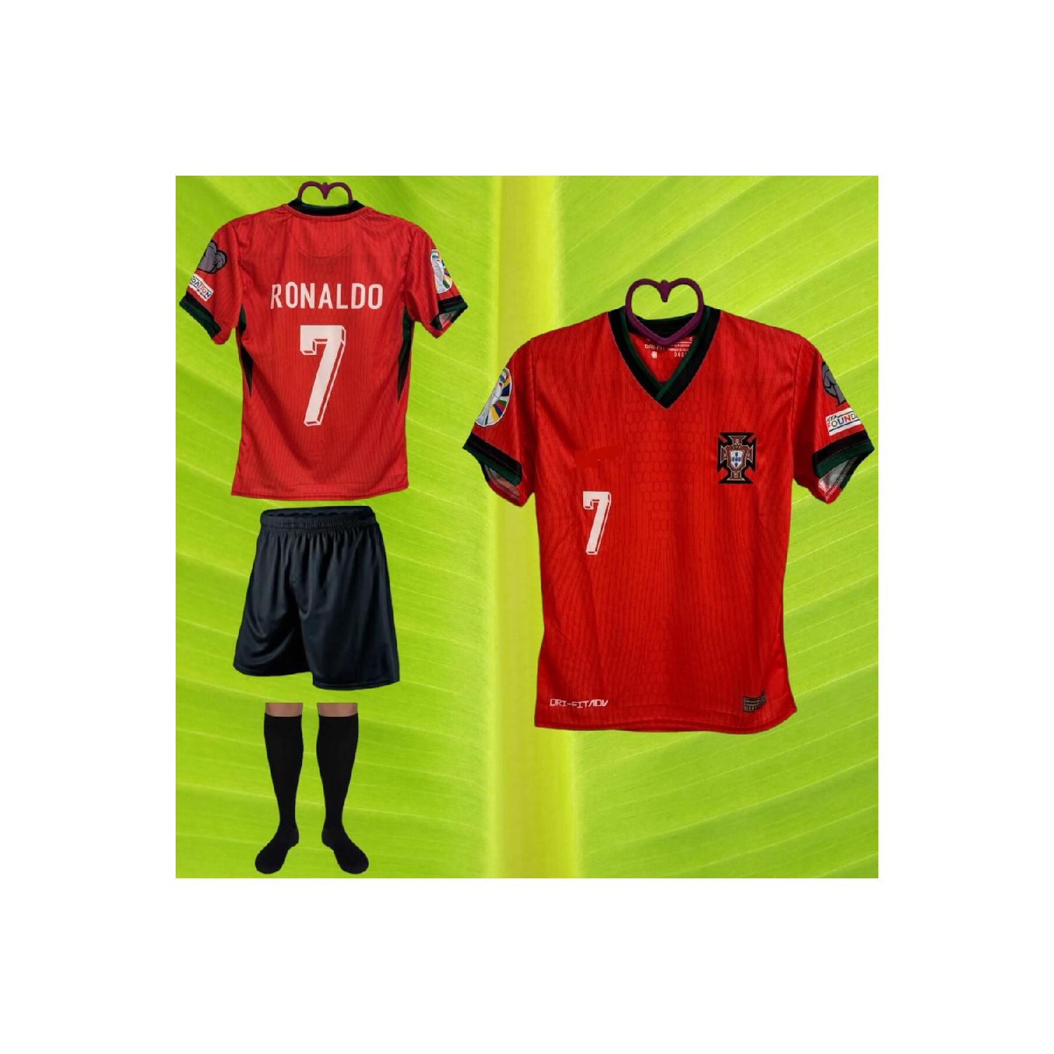 

C.ronaldo Nostalgia Red Legend Ronaldo Kids Джерси, шорты, комплект носков