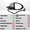 6PIN Crystal Silver Heat Turn Light Rear Mirror Assembly For VW Golf 7 7.5 2013 2014 2015 2016 2017 2018   Car Accessory