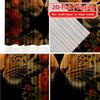 Set Of 2 Flat Printing Curtains Without Rod Leopard Roses Reflection Valentine Is Day Festival Creative Semi Light Filtering Made Polyester