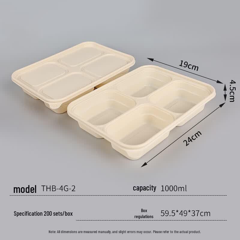 OEING Biodegradable Corn Starch Disposable Lunch Box