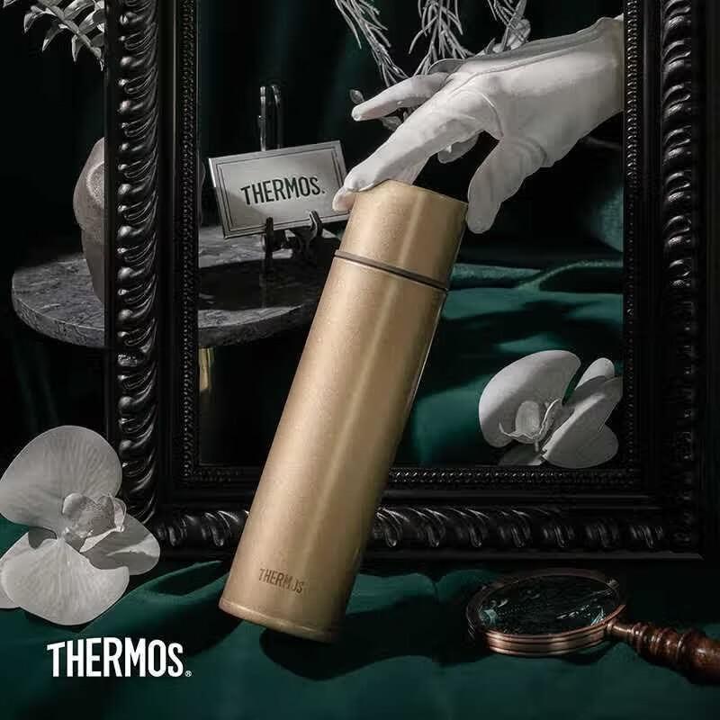 Термос THERMOS серии TCTE-500, 500 мл, с титановой крышкой, термоизолированная бутылка