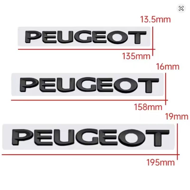 2026 Horká nálepka na auto ABS Znak na auto Zadní samolepka na kufr pro Peugeot 308 408 2008 206 208 307 3008 406 407 207 4007 4008 301 5008
