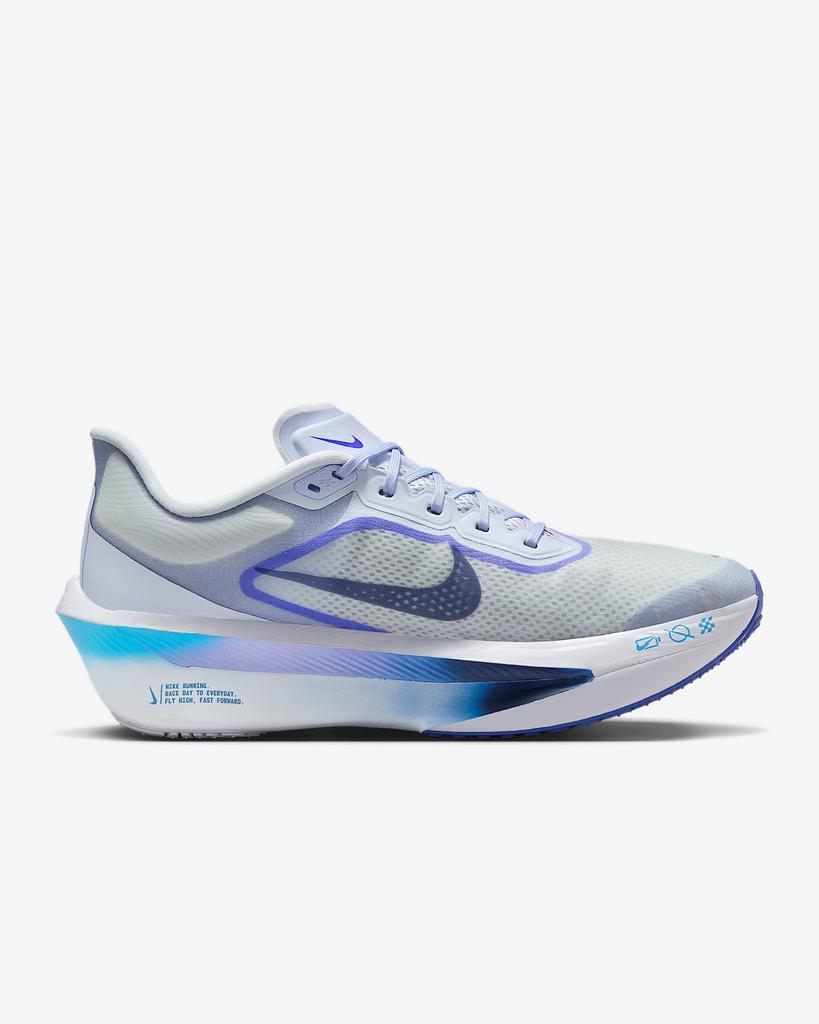 FN8454-002 Nike Zoom Fly 6 Ghost Football Grey Blue Lightning Blue Void (Men's)