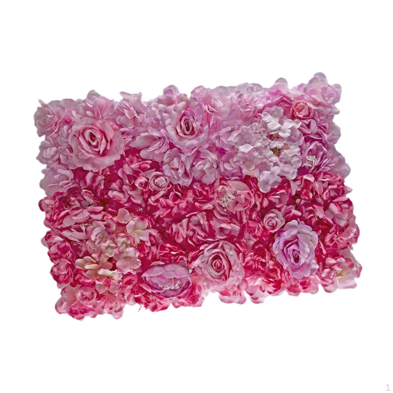 

Фон настенной панели с имитацией розы 23,6x15,7 дюймов Декоративное романтическое многоразовое украшение для цветов Purple Red