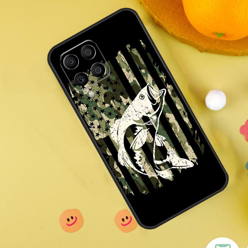 Bass Fishing Lake Fisherman Case For Samsung Galaxy M15 M35 M55 M11 M14 M34 M54 M31 M13 M53 M51 M12 M32 M52 M16 M36 M56