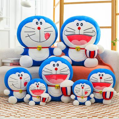 Popcorn Jingle Cat Plush Toy Cute Doraemon Cat Doll Scratching Machine Doll Exchange