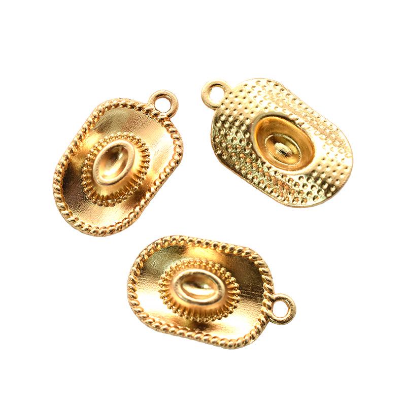 Seria westernów kowbojskich: Kapelusz i buty końskie, biżuteria ze stopu, wisiorki do naszyjników i bransoletek