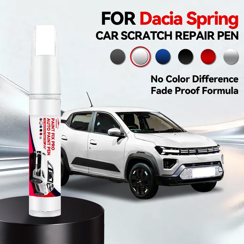 

Car Paint Repair Pen For 2021-2025 Dacia Spring Paint Scratch Repair Accessories Blue Red Green Black Grey Beige White перлина білого кольору