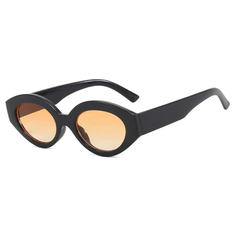 Small Frame Oval Sunglasses Women Men Simple Fashion Cat Eye Sun Glasses Camping Driving Shopping Shade Glasses