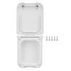 RV Power Outlet Box with Water Resistant Lid External Electrical Outlet Box for Motorhome Trailer Camping Vehicle