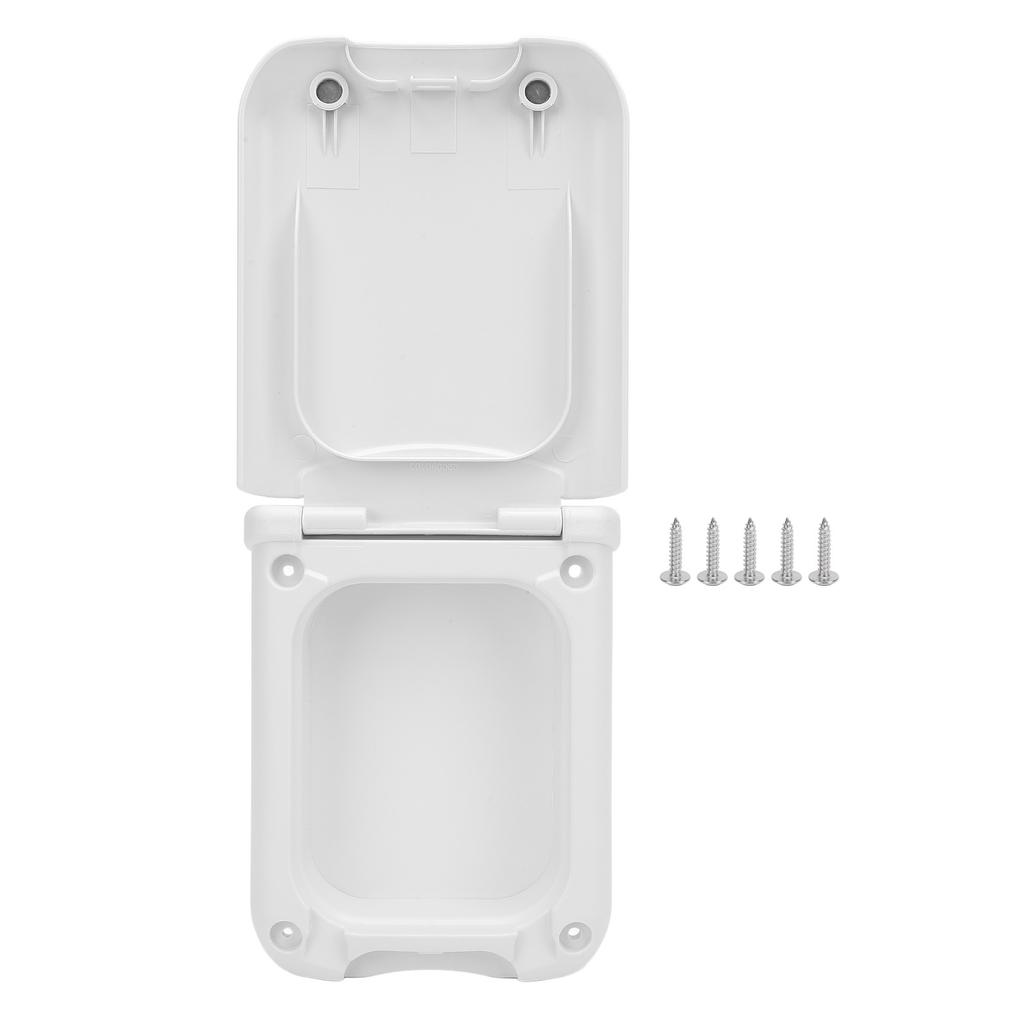 RV Power Outlet Box with Water Resistant Lid External Electrical Outlet Box for Motorhome Trailer Camping Vehicle