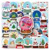51 Christmas Doodle Stickers Personalized Cartoon Holiday Christmas Decoration Mobile Phone Case Suitcase Stickers