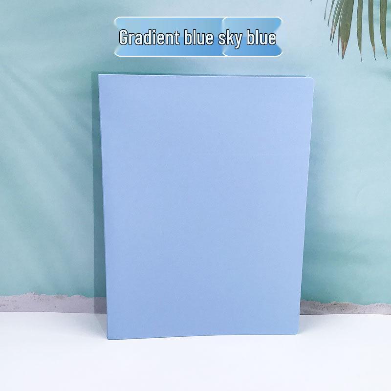 Gradient Color A4 Document Binder and Storage Book, Large Capacity, Student Test Paper Organizer, Xiaohongshu Style.
