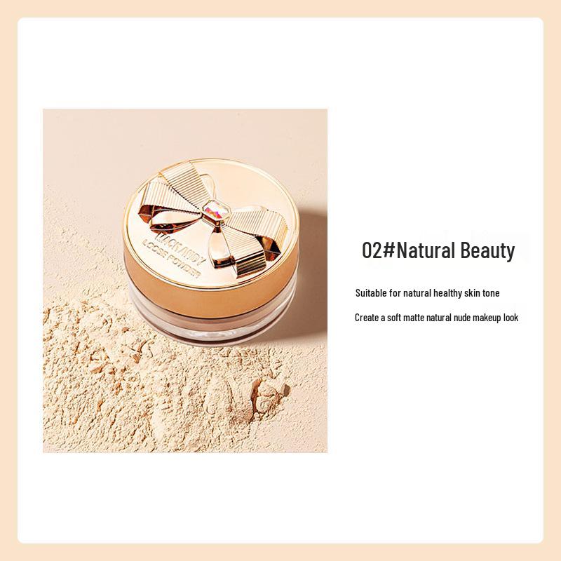 

Marco Andy Bowknot Lightweight Air Setting Powder - Waterproof, Long-lasting, Invisible Pores, Loose Makeup Powder